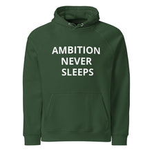 Ambition Never Sleeps Unisex Eco Raglan Hoodie - PRE-ORDER