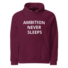 Ambition Never Sleeps Unisex Eco Raglan Hoodie - PRE-ORDER