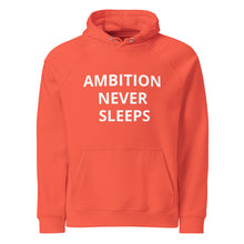 Ambition Never Sleeps Unisex Eco Raglan Hoodie - PRE-ORDER